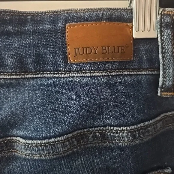 Judy Blue Jeans Womens Size 18W Blue Denim Slim Fit Pull On High Rise Stretch - Picture 8 of 9